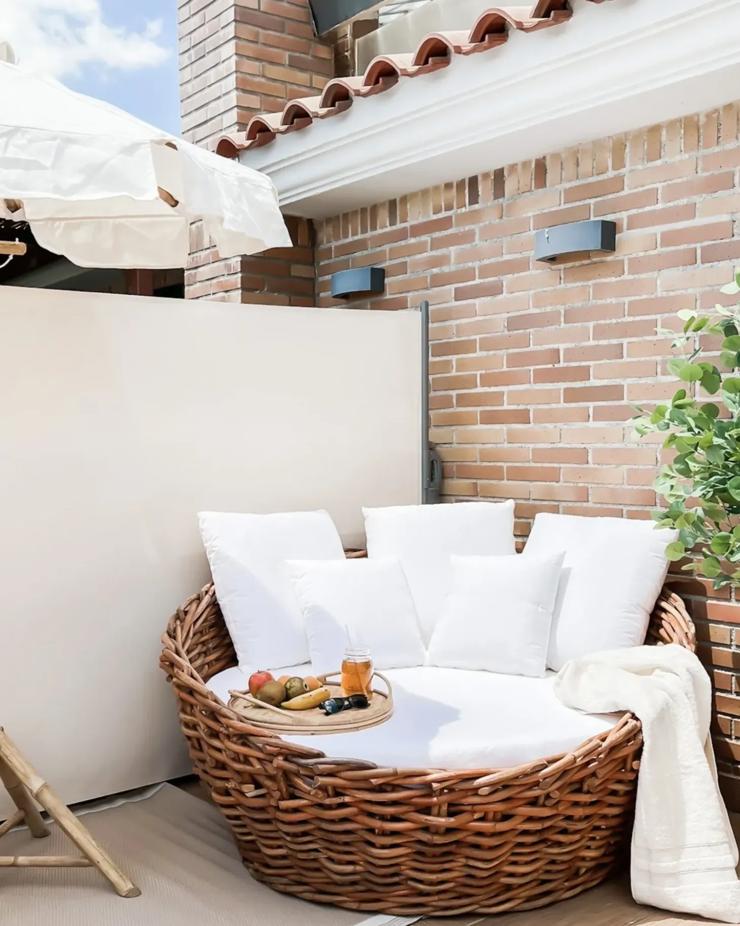 Sidemarkise DORIO 305 cm 160 cm Beige