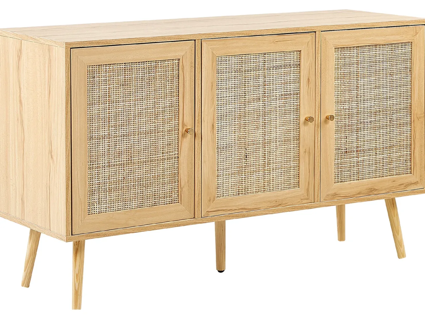 Skab PEROTE Rattan Lysebrun