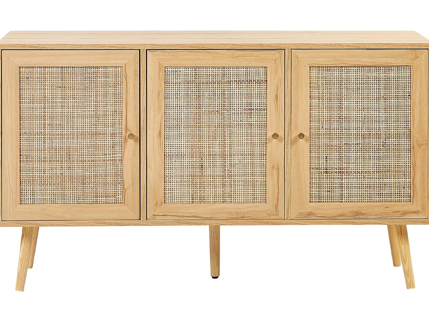 Skab PEROTE Rattan Lysebrun