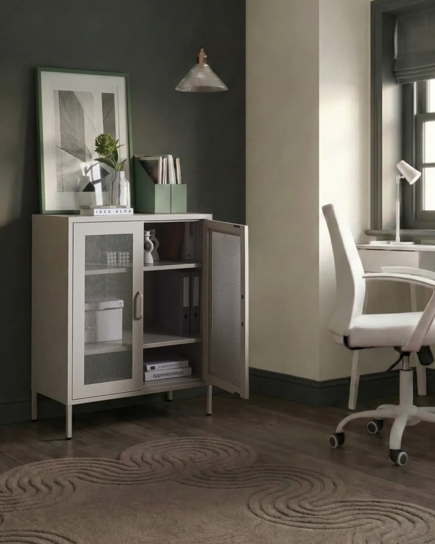 Skab WAKATIPU Metal Lys Beige