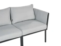 SKALA 5 personers Loungesæt med bord Lysegrå Metal