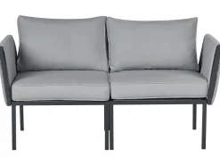 SKALA 5 personers Loungesæt med bord Mørkegrå Metal