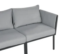 SKALA 5 personers Loungesæt med bord Mørkegrå Metal