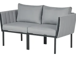 SKALA 5 personers Loungesæt med bord Mørkegrå Metal