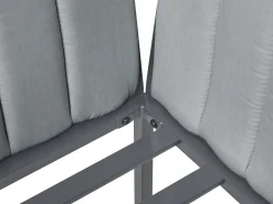 SKALA 5 personers Loungesæt med bord Mørkegrå Metal