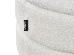 Skammel med opbevaring OKATON Boucle Hvid