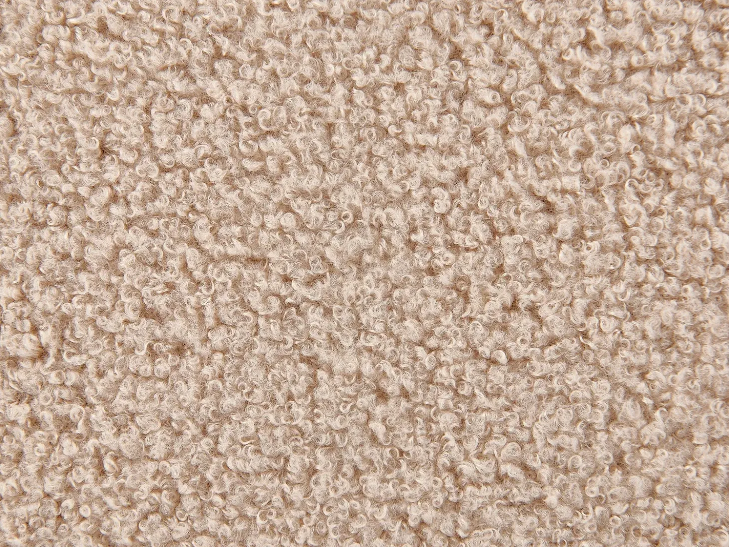 Skammel med opbevaring OKATON Boucle Beige