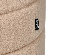 Skammel med opbevaring OKATON Boucle Beige