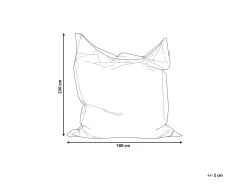 Sækkestol 600 L FUZZY 180 cm 230 cm Gul