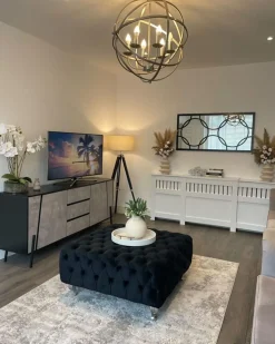 Skænk BLACKPOOL Grå betoneffekt