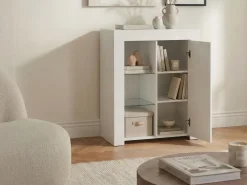Skænk med LED KAMLOOPS Hvid