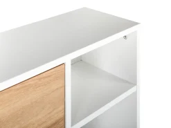 Skoskab MACKAY Lysebrun/hvid