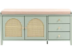 Skoskab med sæde BENDIGO Mintgrøn
