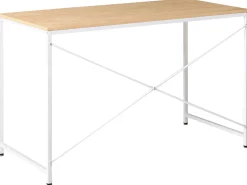 Skrivebord ANDASTE Lysebrun/hvid 120 cm 60 cm