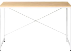Skrivebord ANDASTE Lysebrun/hvid 120 cm 60 cm