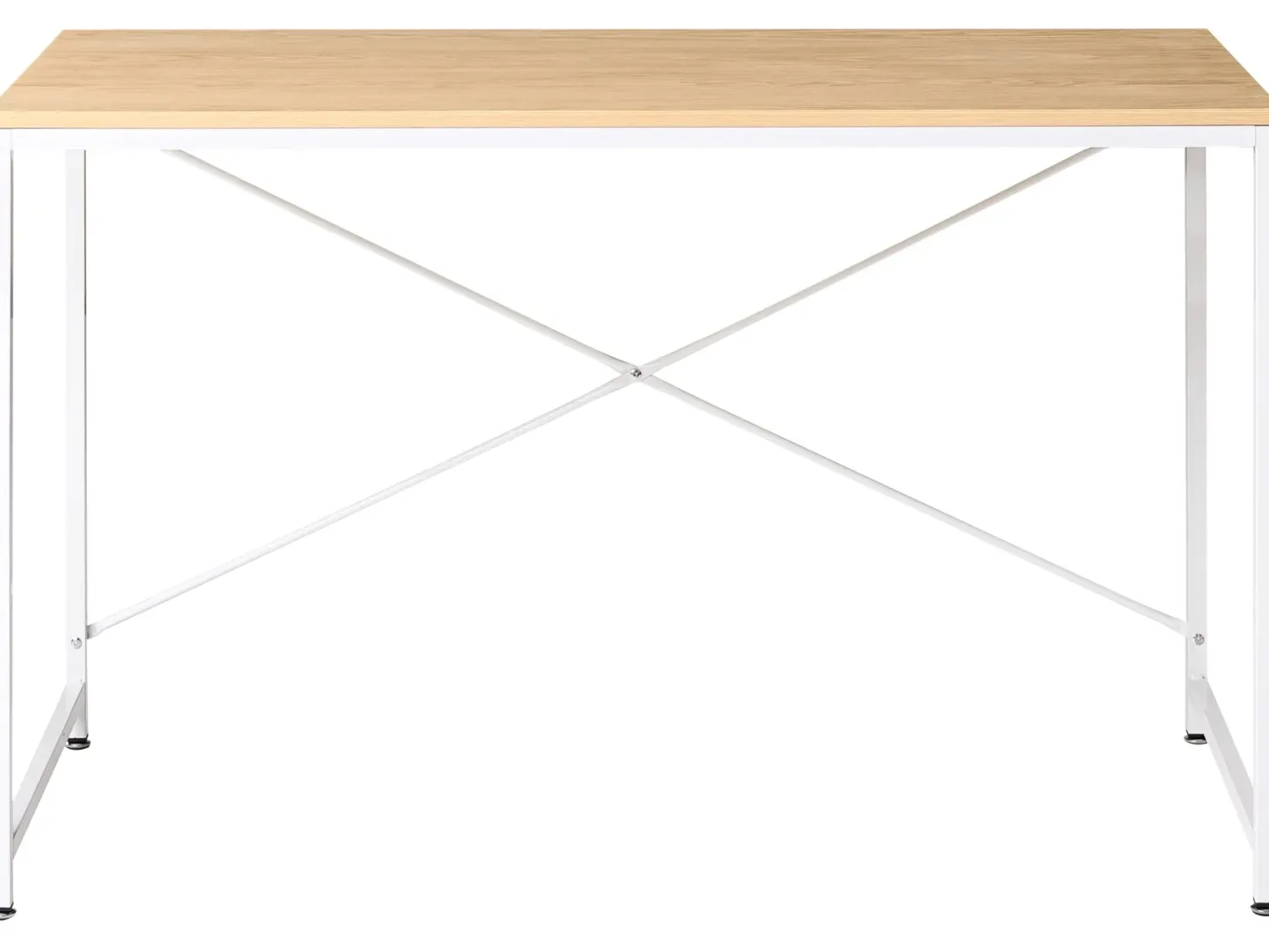 Skrivebord ANDASTE Lysebrun/hvid 120 cm 60 cm