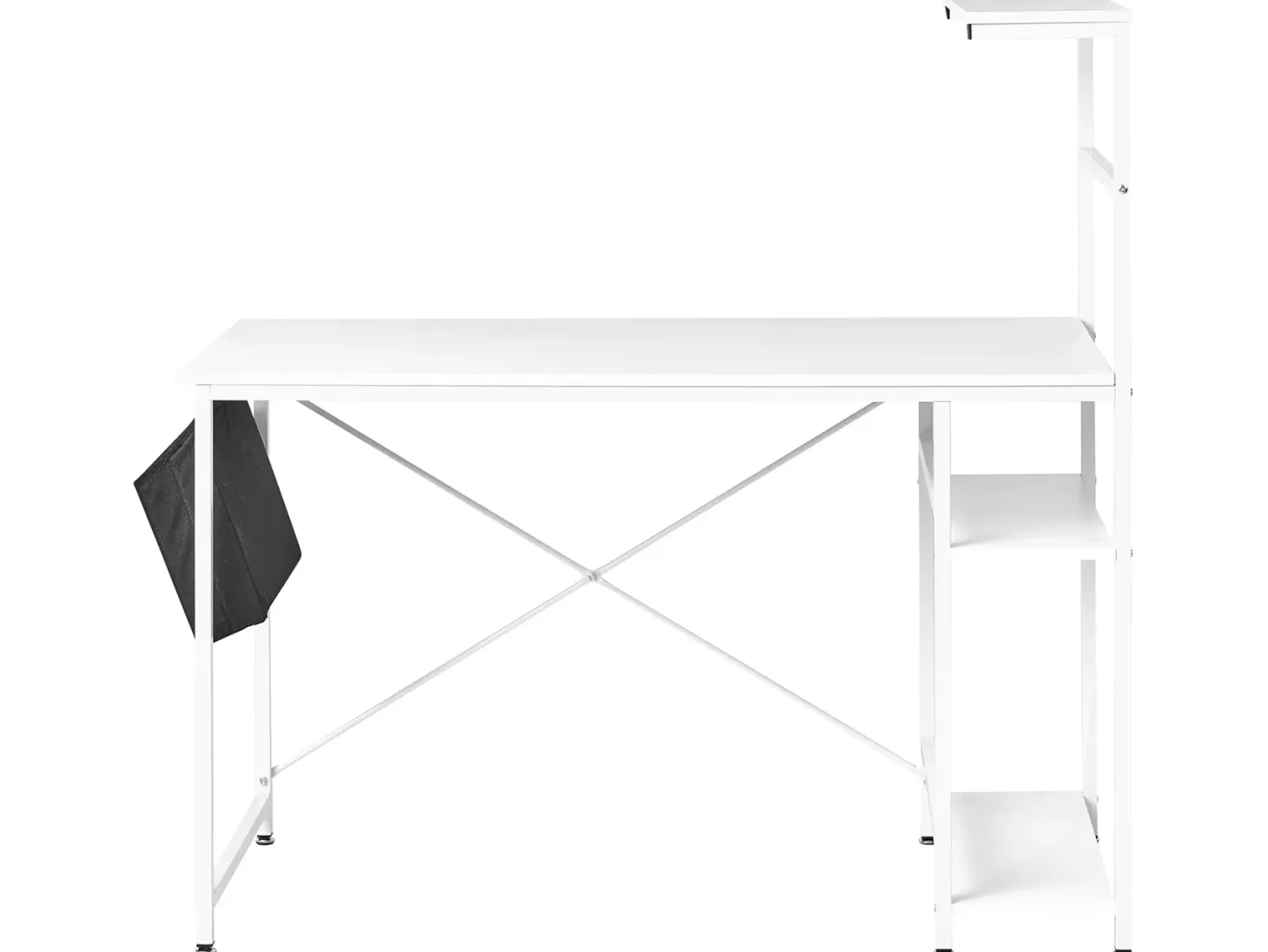 Skrivebord ARAMINGO Hvid 120 cm 60 cm med opbevaring