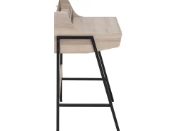 Skrivebord BROXTON Lysebrun 77 cm 46 cm med skuffer