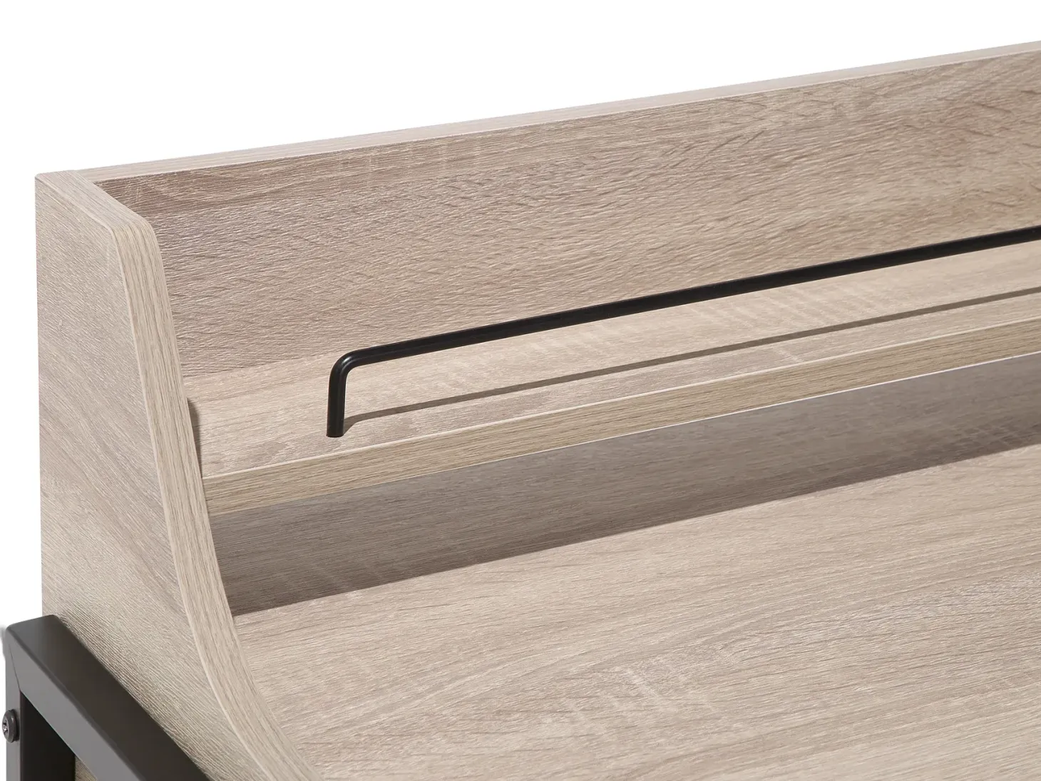 Skrivebord BROXTON Lysebrun 77 cm 46 cm med skuffer