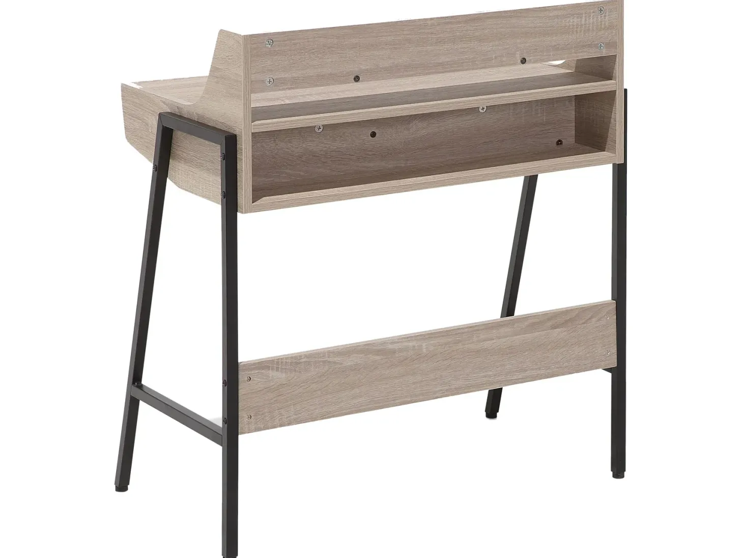 Skrivebord BROXTON Lysebrun 77 cm 46 cm med skuffer