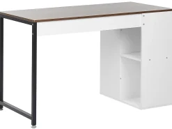 Skrivebord DESE Brun/hvid 120 cm 60 cm