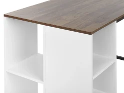 Skrivebord DESE Brun/hvid 120 cm 60 cm