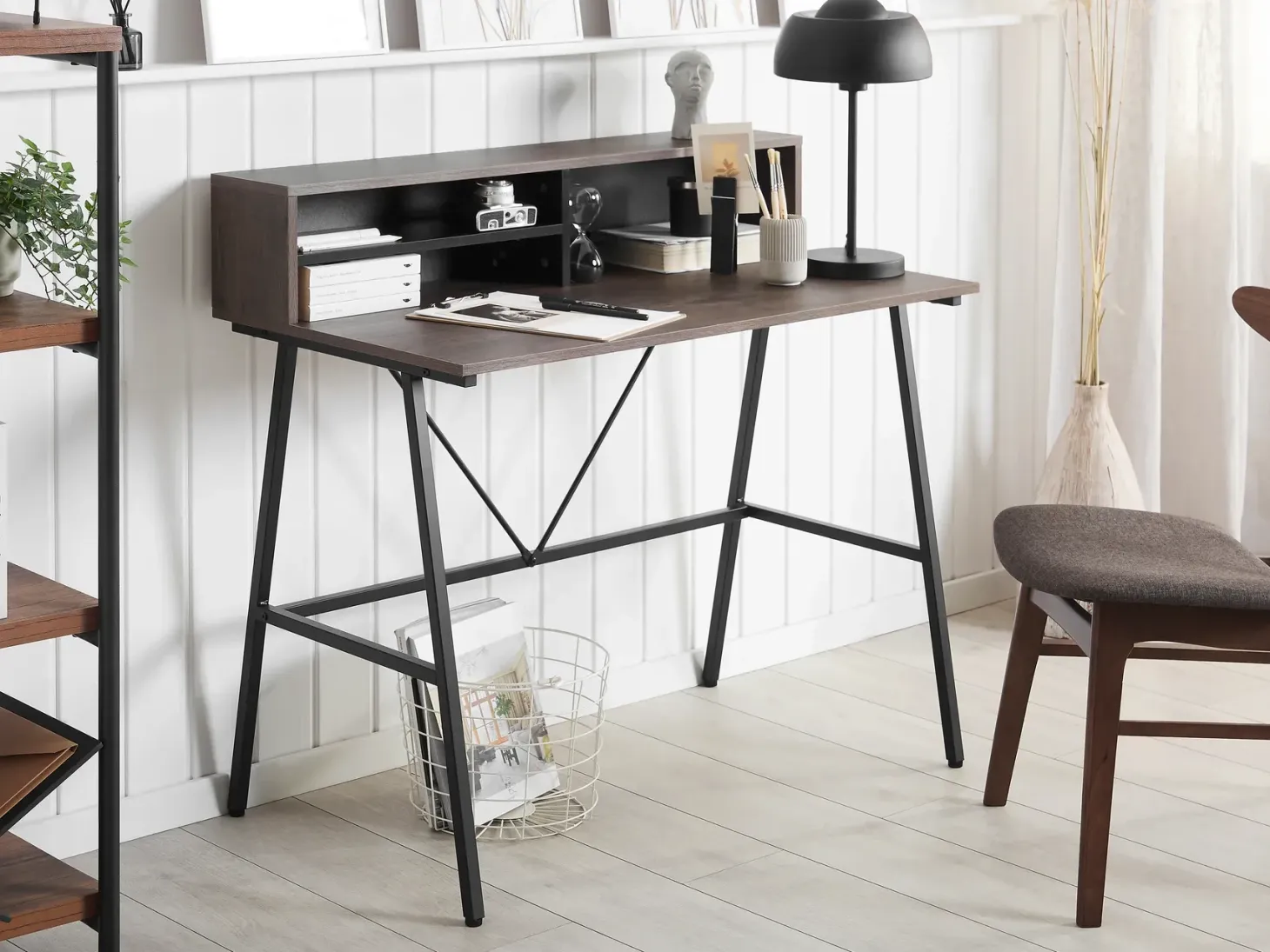 Skrivebord HARISON Mørkebrun 100 cm 53 cm