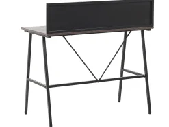 Skrivebord HASTINGS Brun/sort 100 cm 52 cm