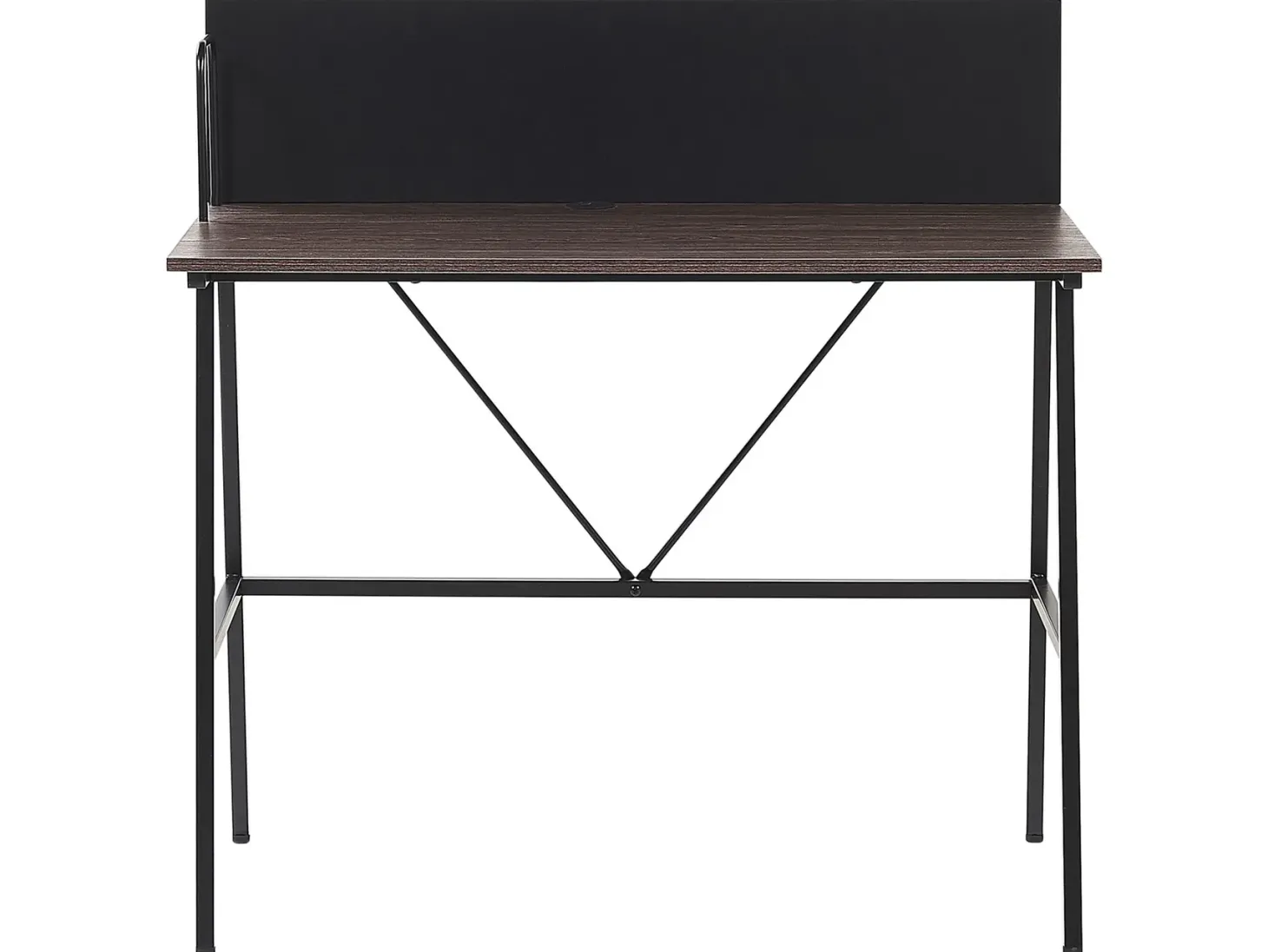 Skrivebord HASTINGS Brun/sort 100 cm 52 cm