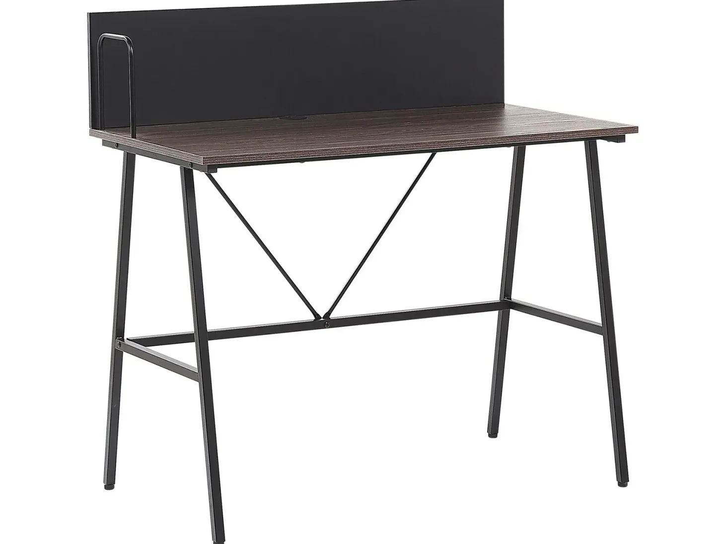 Skrivebord HASTINGS Brun/sort 100 cm 52 cm