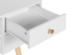 Skrivebord LEVIN Hvid 110 cm 55 cm med skuffer