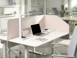 Skrivebordsdeler FOLDY 120 x 50 cm Beige