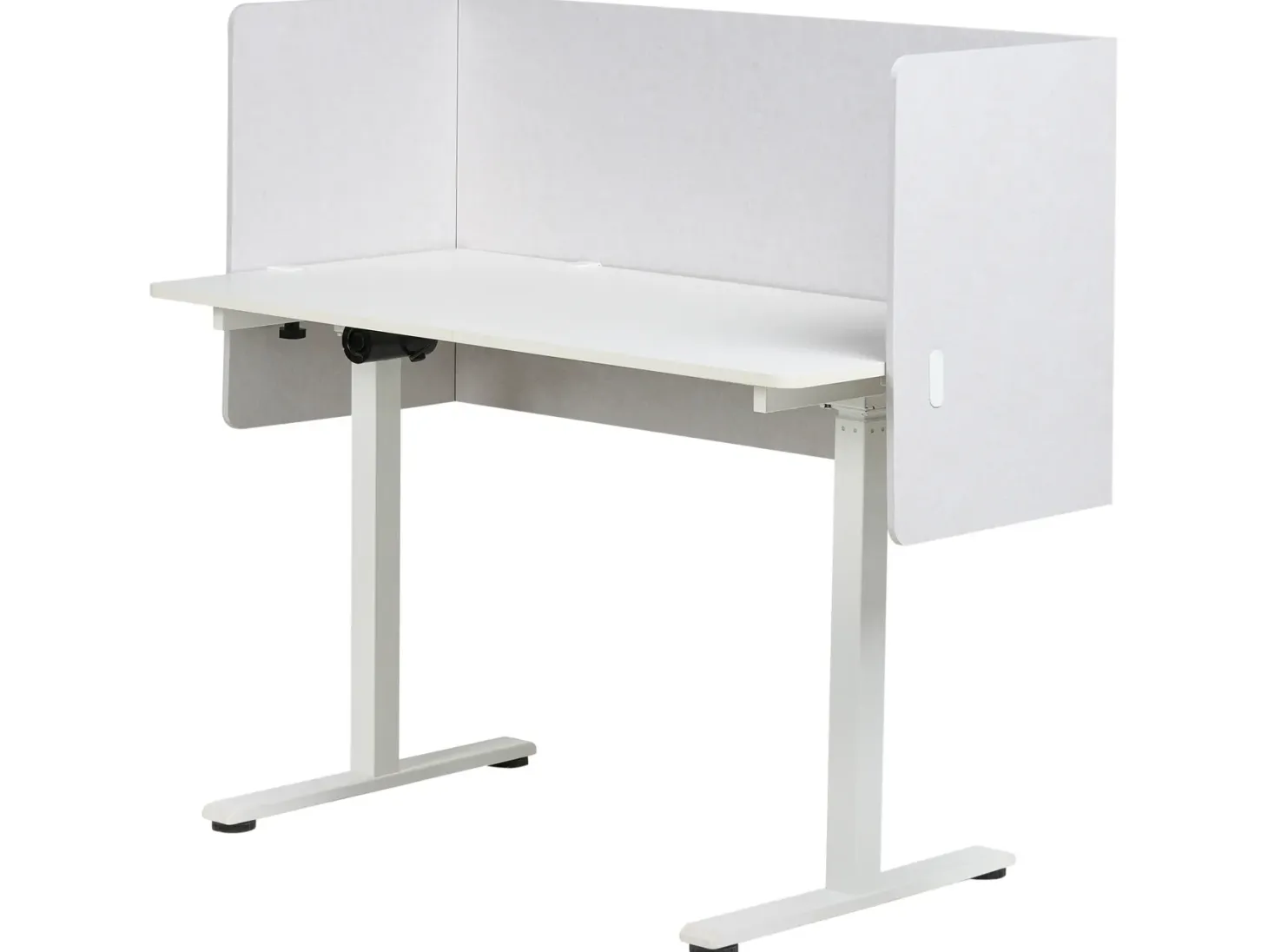 Skrivebordsdeler SOLOA 210 x 61 cm Cremehvid