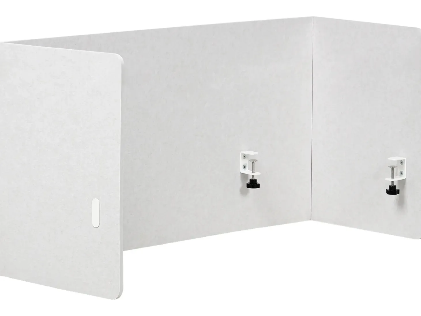 Skrivebordsdeler SOLOA 210 x 61 cm Cremehvid