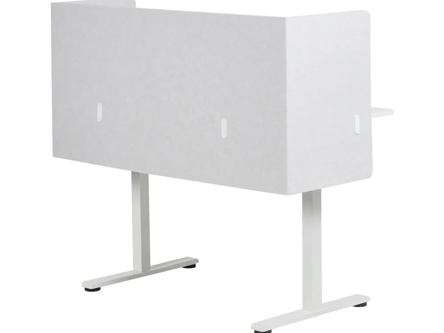 Skrivebordsdeler SOLOA 210 x 61 cm Cremehvid