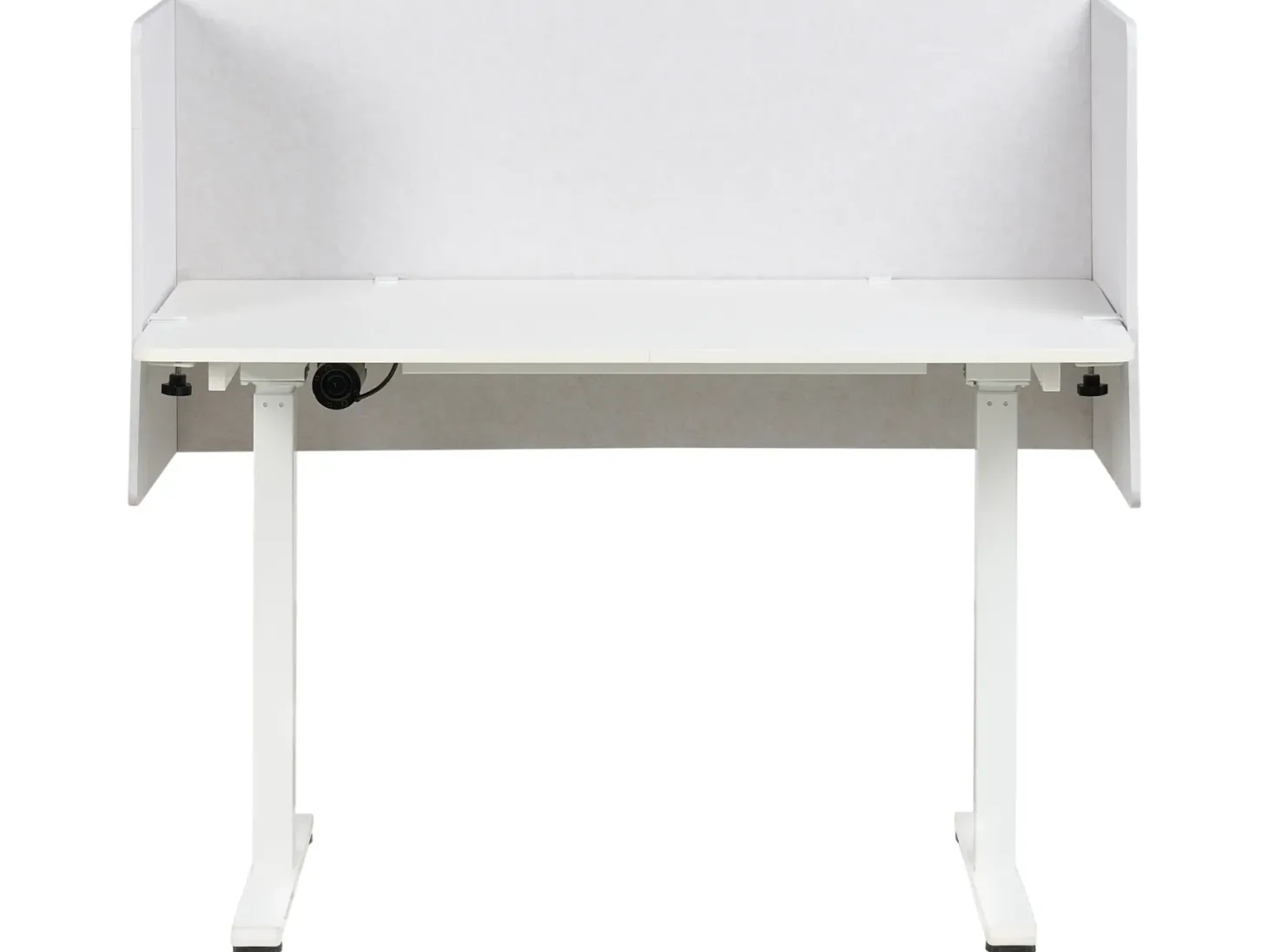 Skrivebordsdeler SOLOA 210 x 61 cm Cremehvid