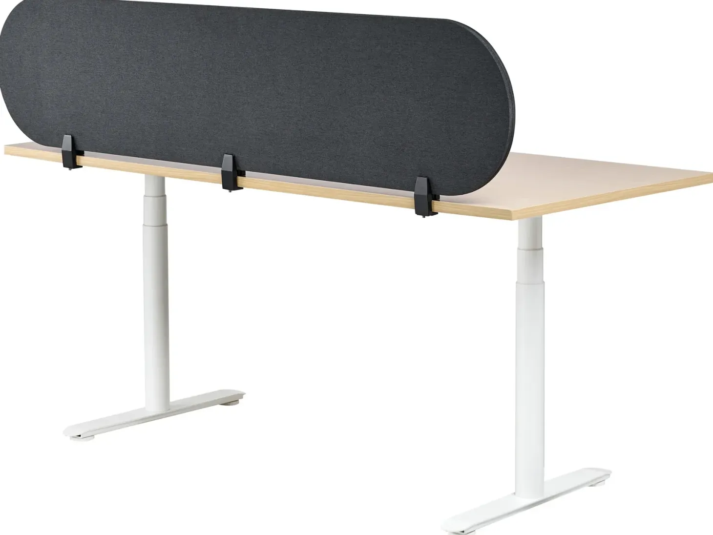 Skrivebordsdeler SPARKY 180 x 40 cm Mørkegrå