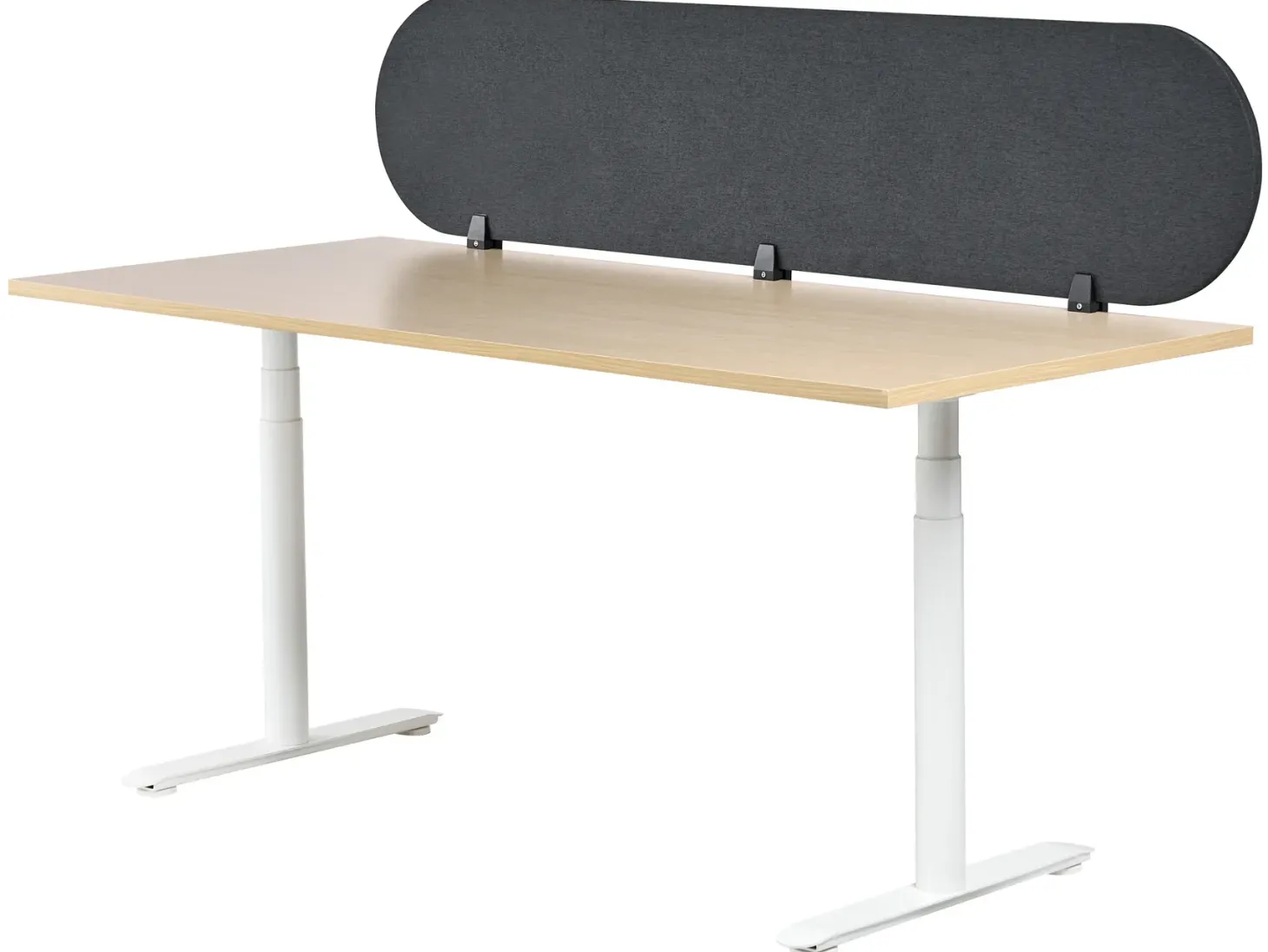 Skrivebordsdeler SPARKY 180 x 40 cm Mørkegrå
