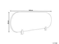 Skrivebordsdeler SPARKY 160 x 40 cm Grøn