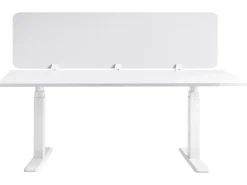 Skrivebordsdeler SPLIT 180 x 50 cm Cremehvid