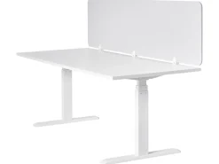 Skrivebordsdeler SPLIT 180 x 50 cm Cremehvid