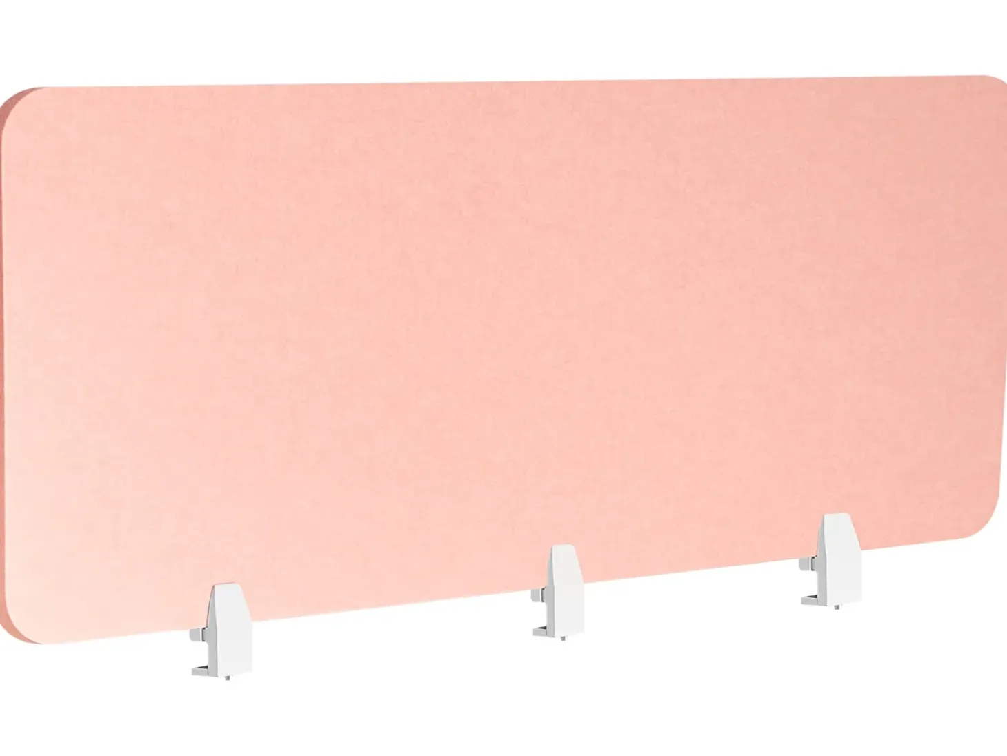 Skrivebordsdeler SPLIT 180 x 50 cm Ferskenagtig lyserød