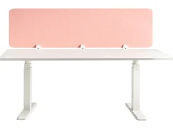 Skrivebordsdeler SPLIT 180 x 50 cm Ferskenagtig lyserød