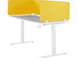 Skrivebordsdeler WALLY 160 x 40 cm Gul