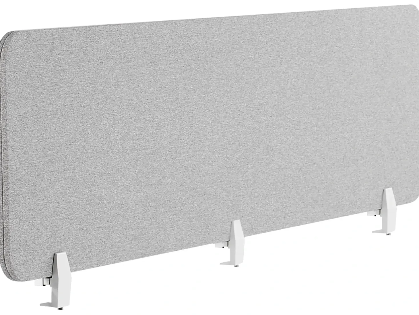 Skrivebordsdeler WALLY 180 x 40 cm Lysegrå