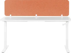 Skrivebordsdeler WALLY 180 x 40 cm Murstensrød