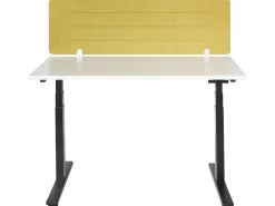 Skrivebordsdeler ZIGGY 130 x 40 cm Gul