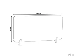 Skrivebordsdeler ZIGGY 130 x 40 cm Gul