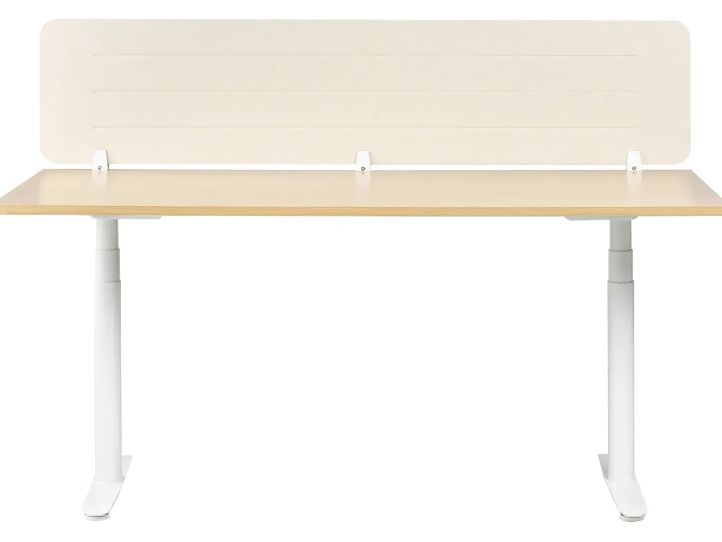Skrivebordsdeler ZIGGY 180 x 40 cm Lys Beige