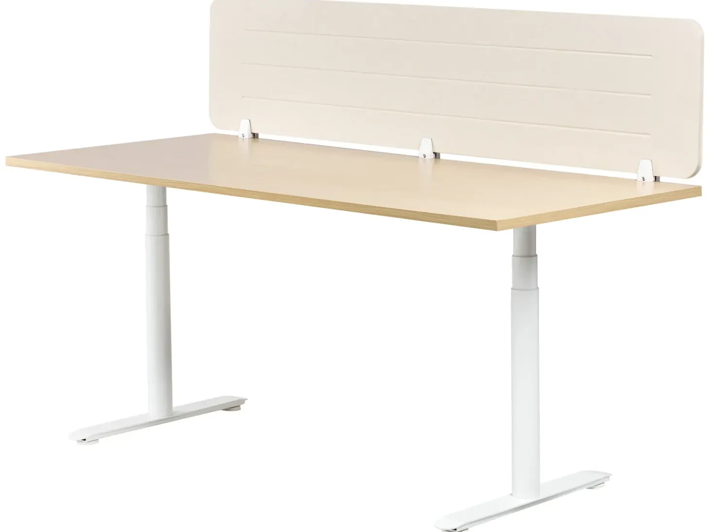 Skrivebordsdeler ZIGGY 180 x 40 cm Lys Beige